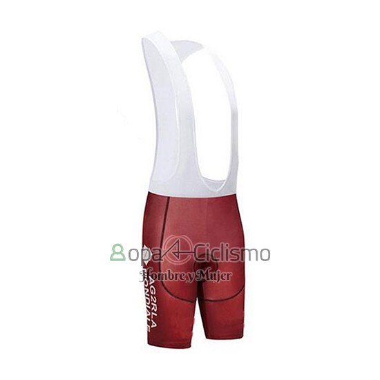 Ag2r La Mondiale Ropa Ciclismo Culotte Corto 2018 Mangas Cortas Brown y Blanco